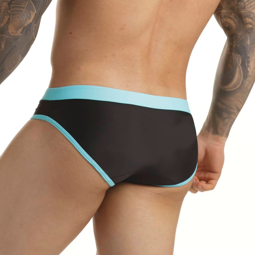 ACTIVE BLACK BLUE SWIM BRIEF