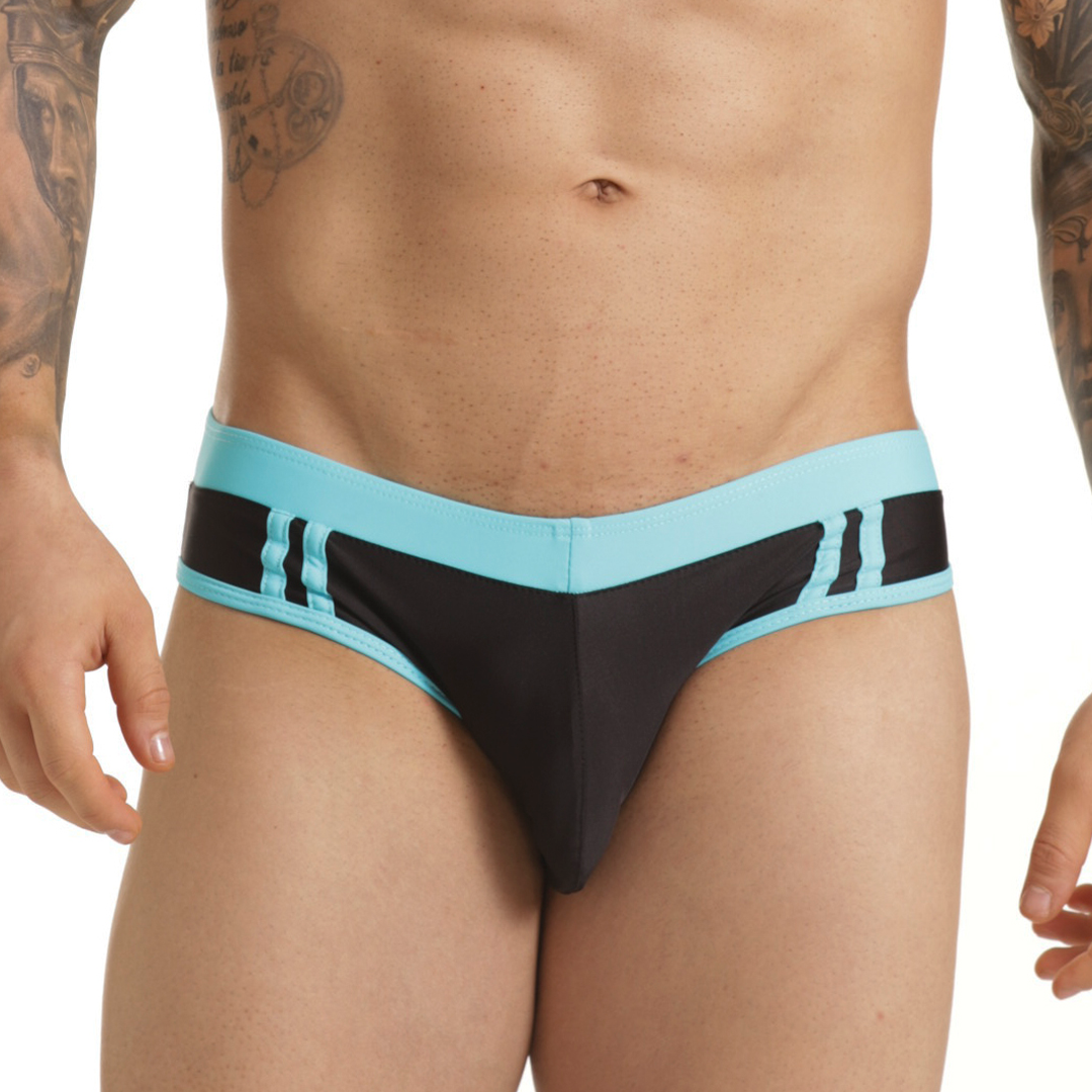 ACTIVE BLACK BLUE SWIM BRIEF