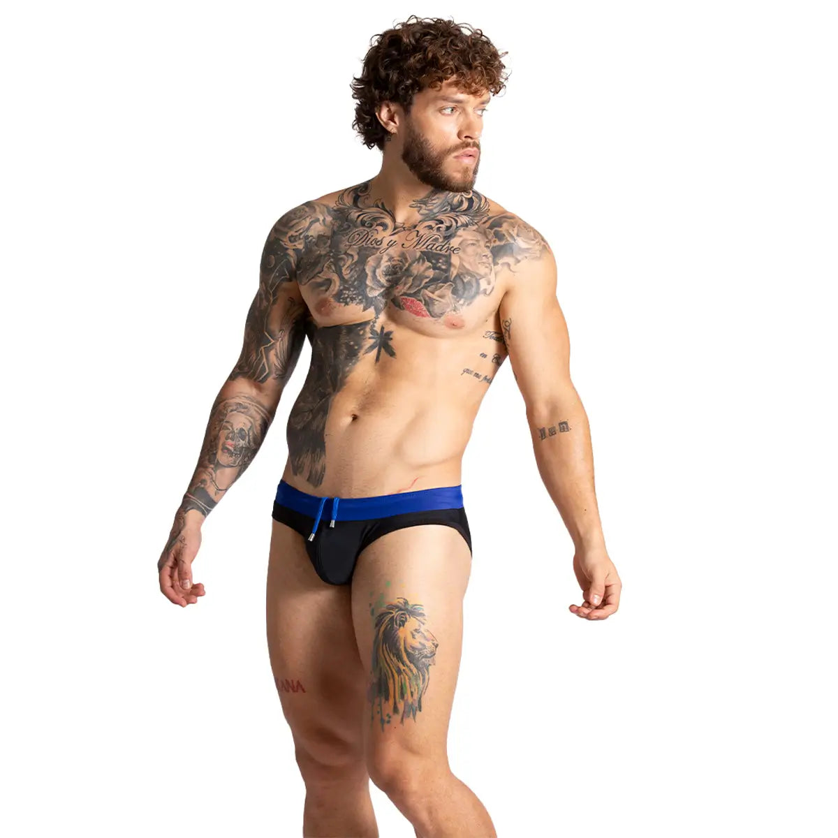 ALFA BLACK BLUE SWIM BRIEF