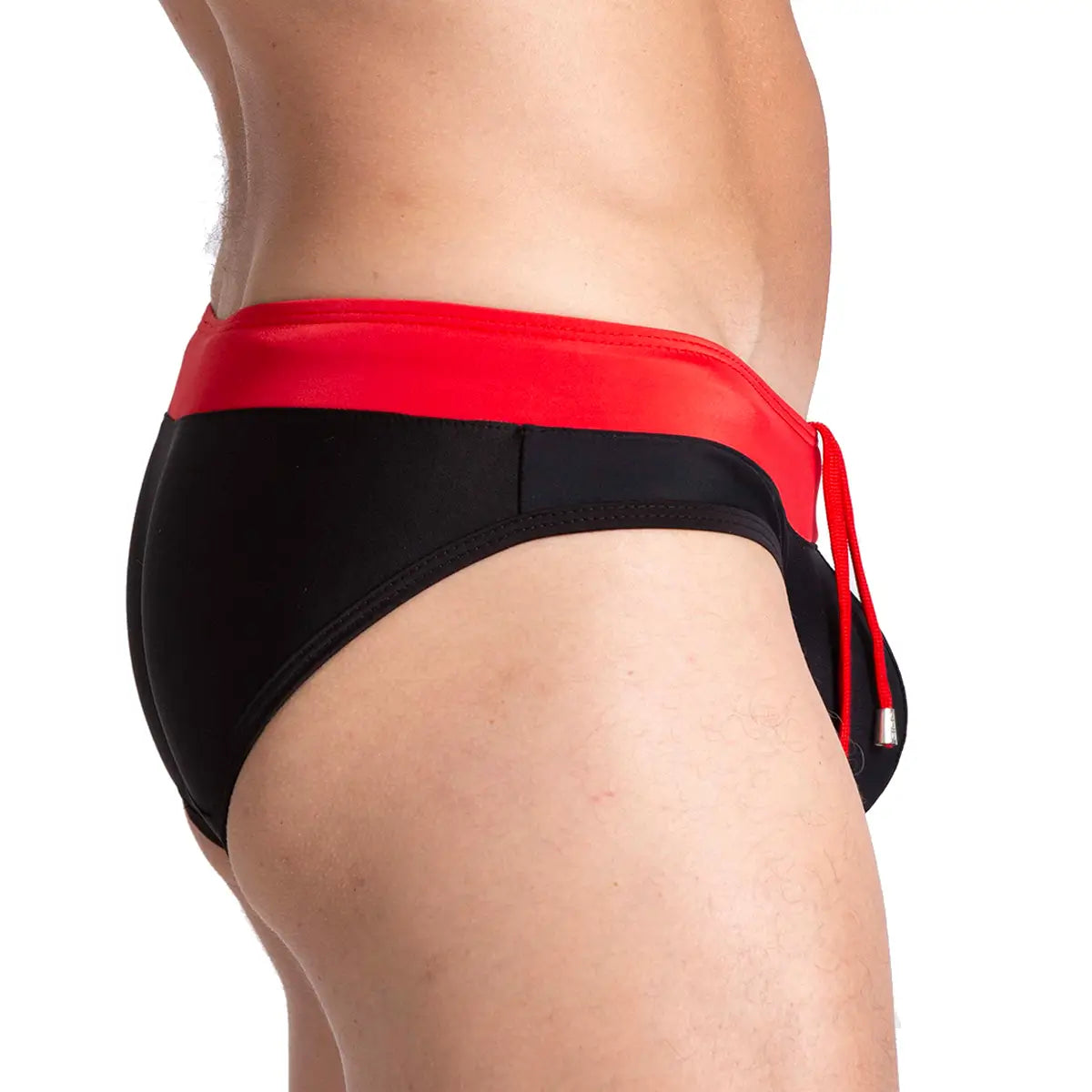 ALFA BLACK RED SWIM BRIEF