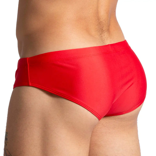 BRAZILIAN RED SWIM BRIEF