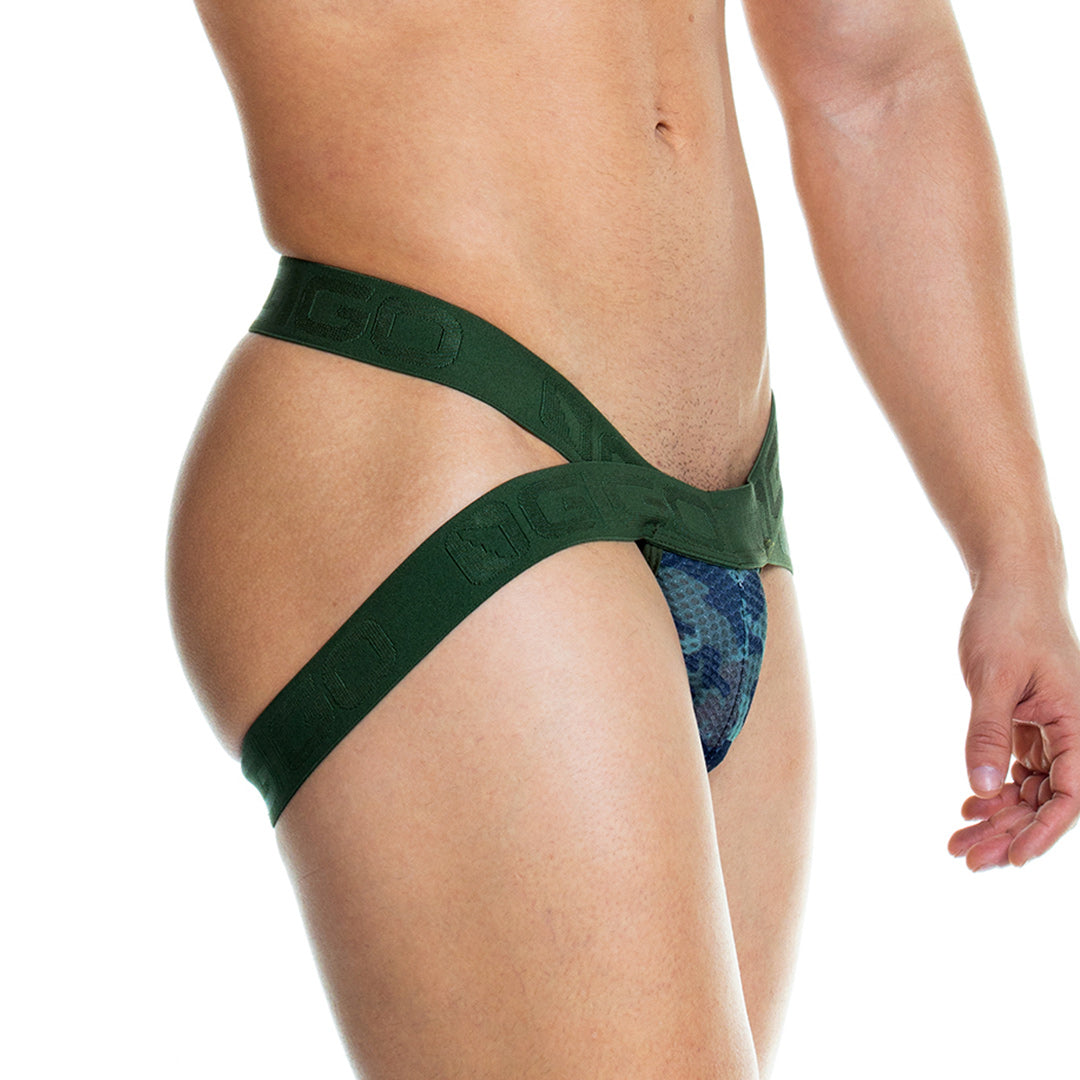 CAMO GREEN JOCKSTRAP