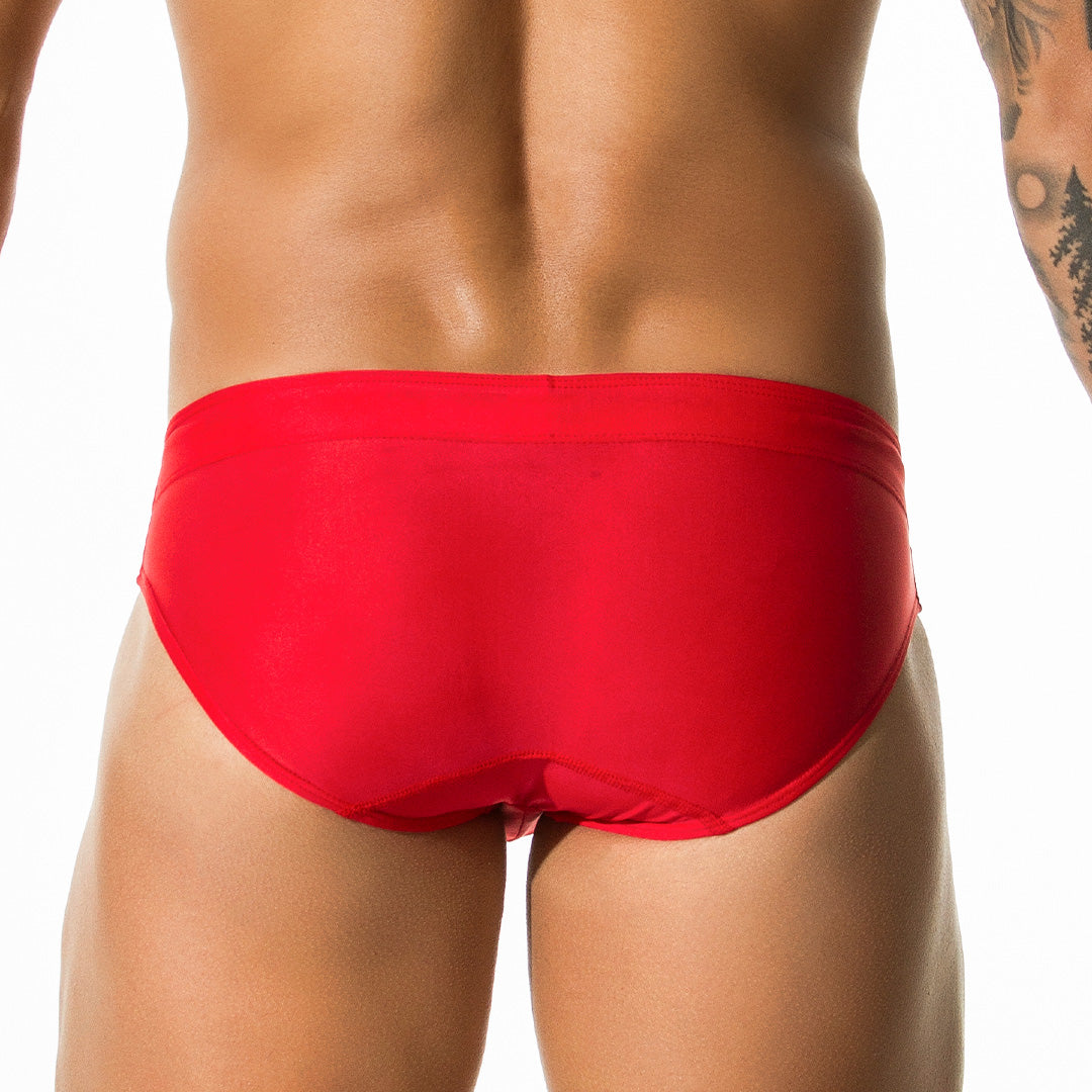 CLASSIC RED SWIM BRIEF