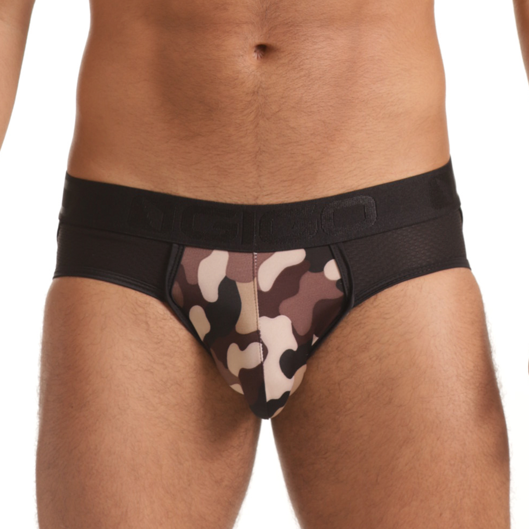 COMBAT BROWN BRIEF JOCKSTRAP