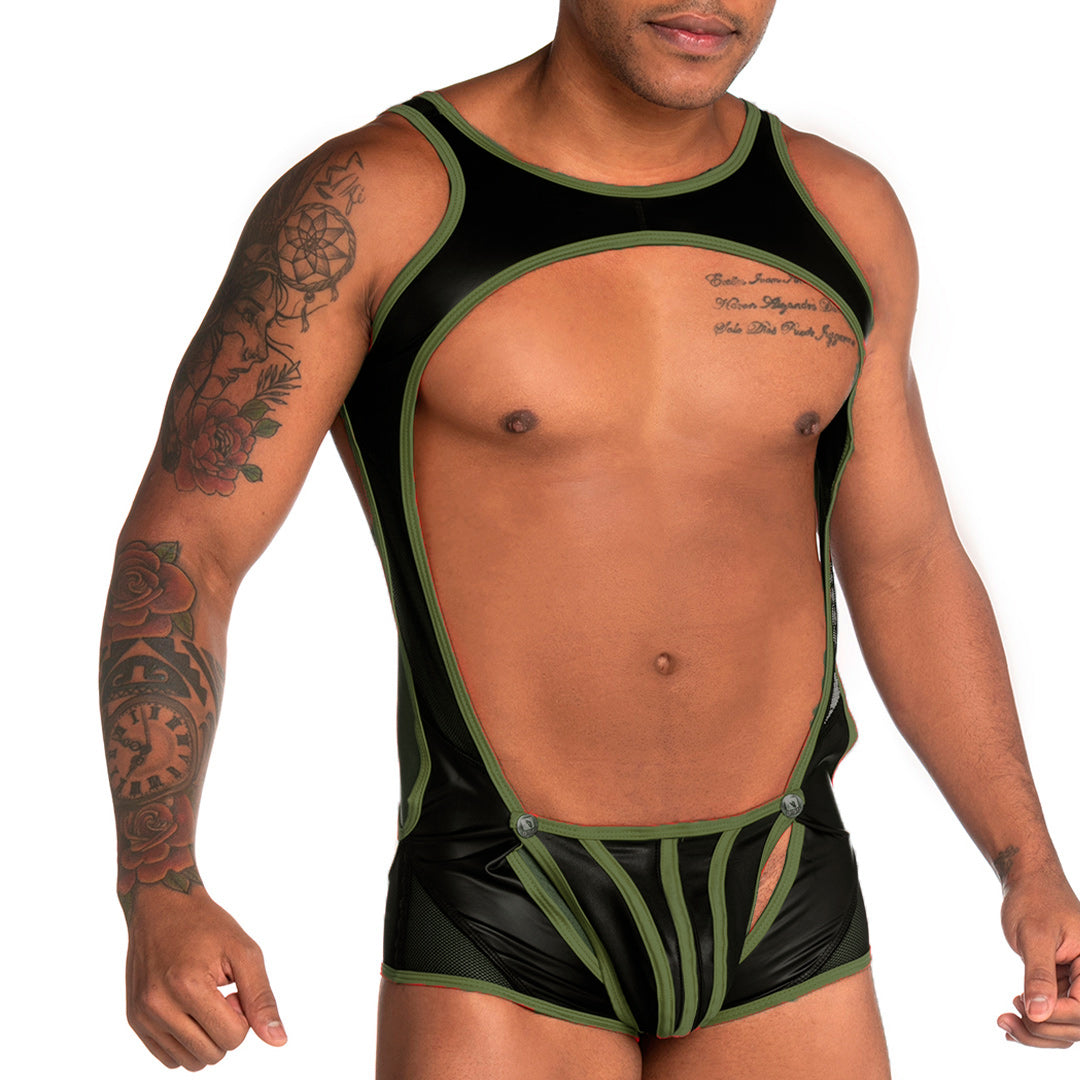 FETICHE GREEN SINGLET