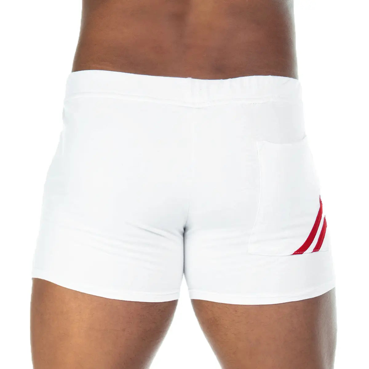 FOREVER HEAVY WHITE RED SHORT