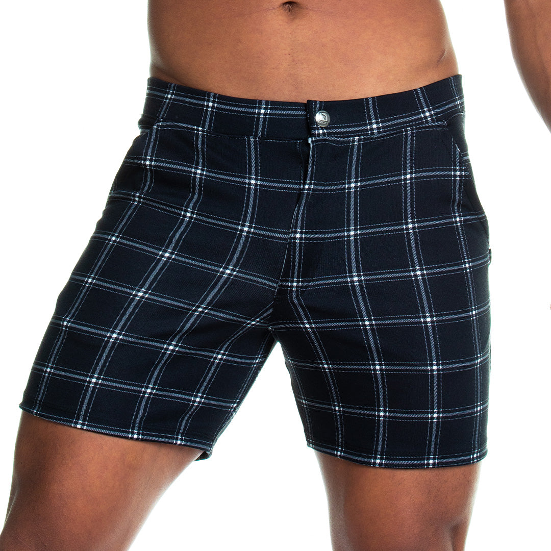 FORMAL BLACK SQUARE SHORT