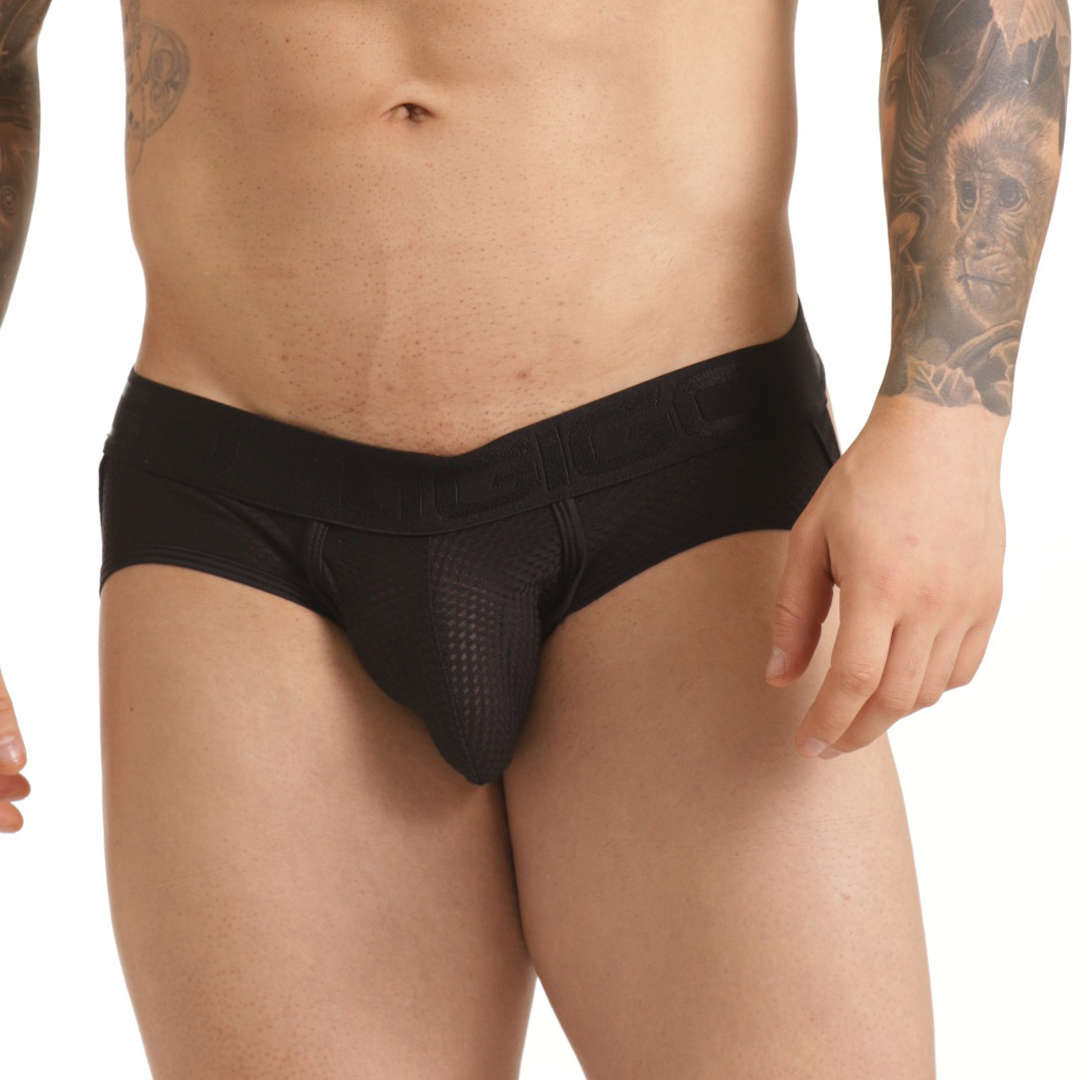 INSUPERABLE BLACK BRIEF JOCKSTRAP