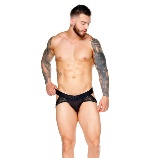 MOROCCO BLACK BRIEF JOCKSTRAP