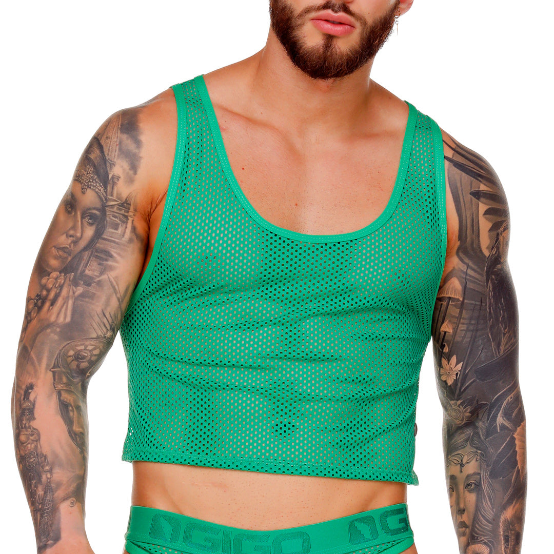 MOROCCO GREEN CROOP TOP