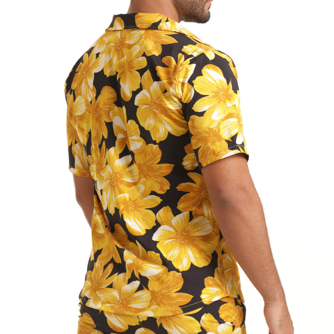 FLOWERS YELLOW SHIRT