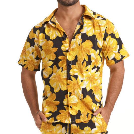 FLOWERS YELLOW SHIRT