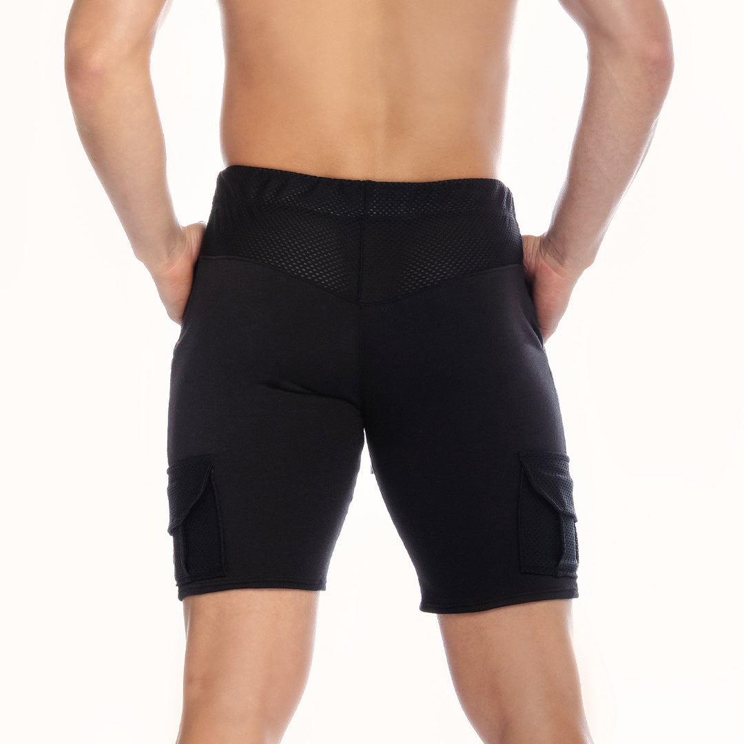 POCKET BLACK SHORT