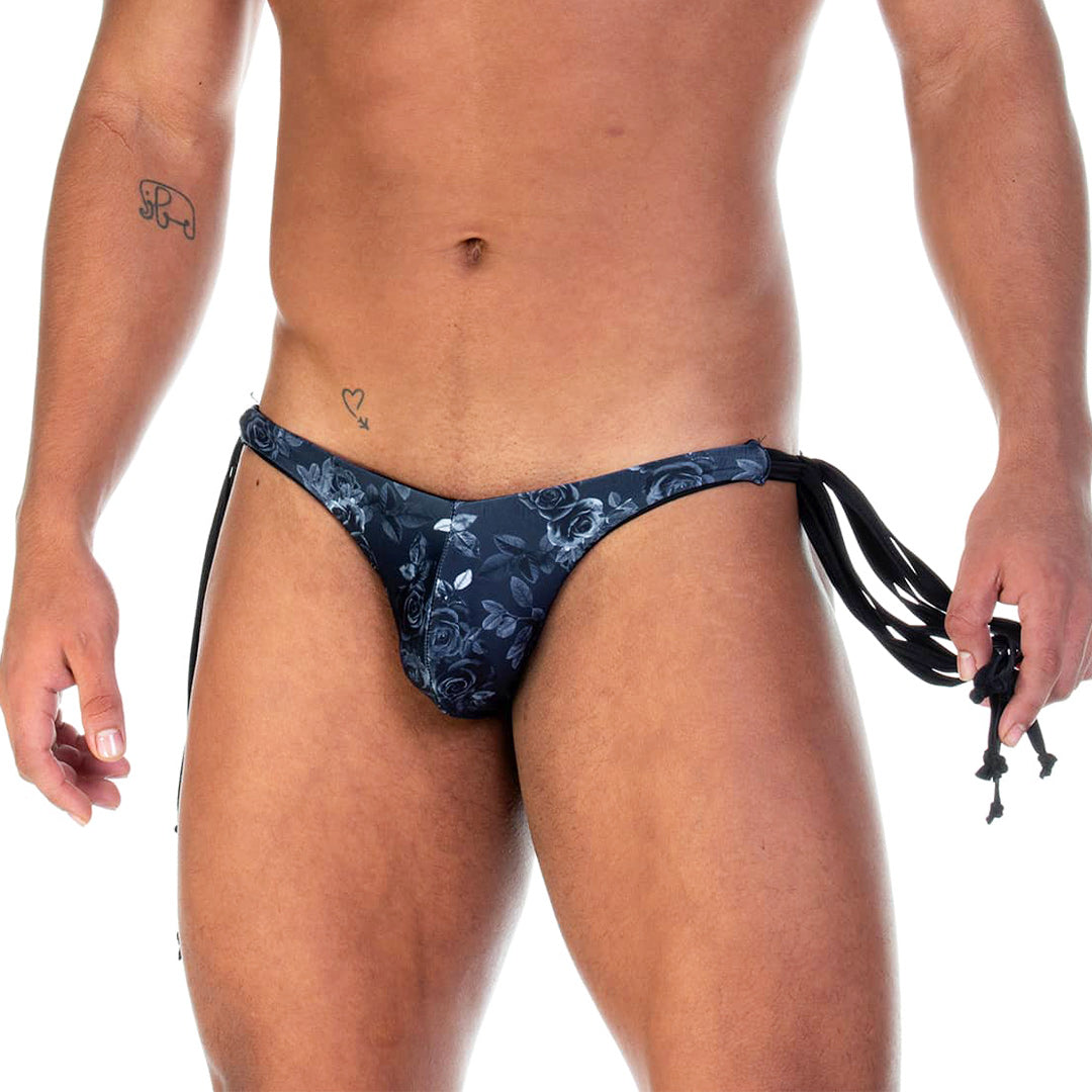 ROSE BLACK SWIM BRIEF