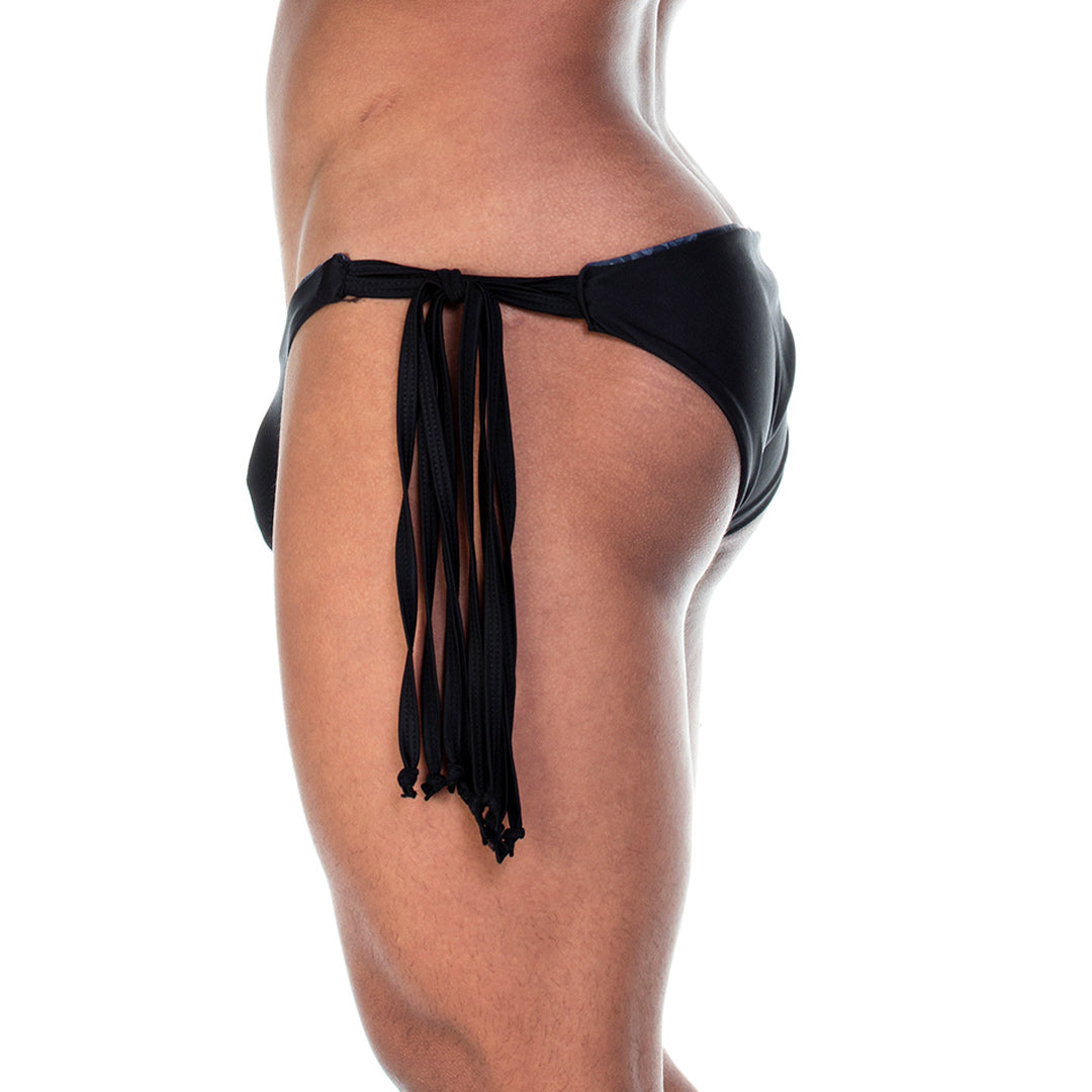 ROSE BLACK SWIM BRIEF