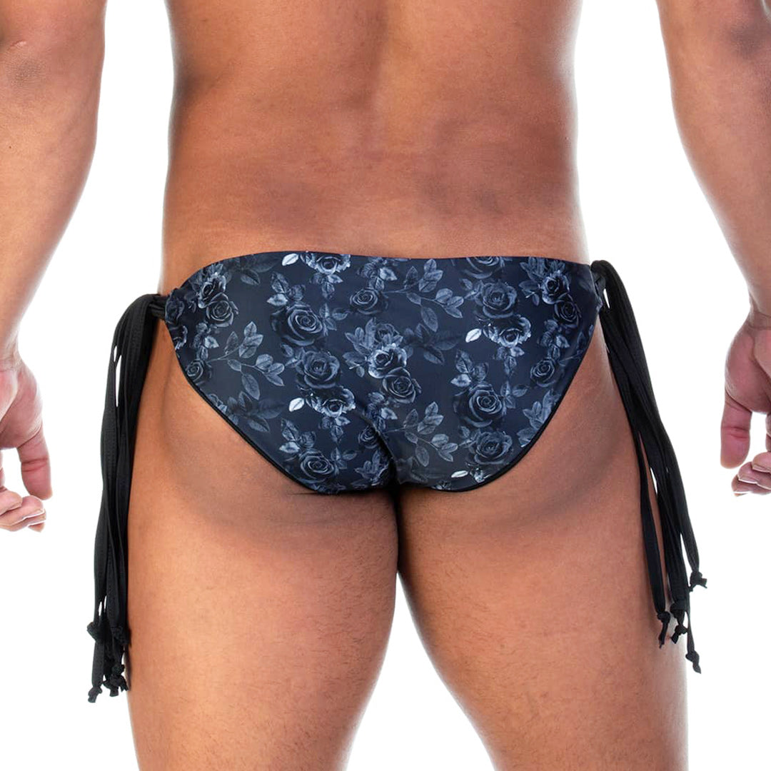 ROSE BLACK SWIM BRIEF