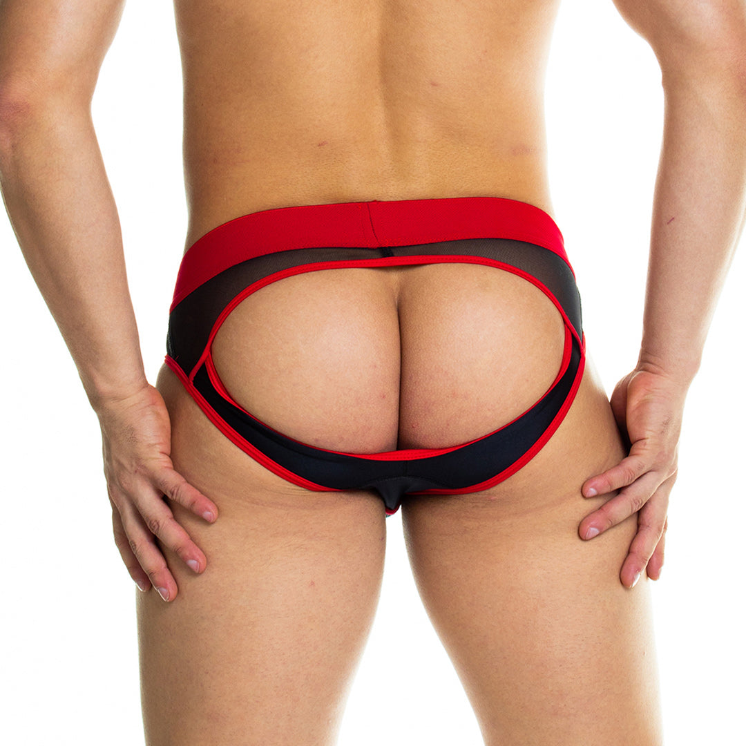 SKIN RED BRIEF JOCKSTRAP