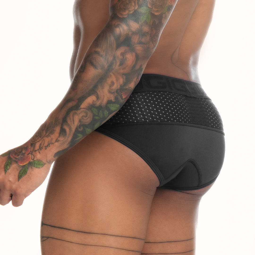 STRECH BLACK BRIEF