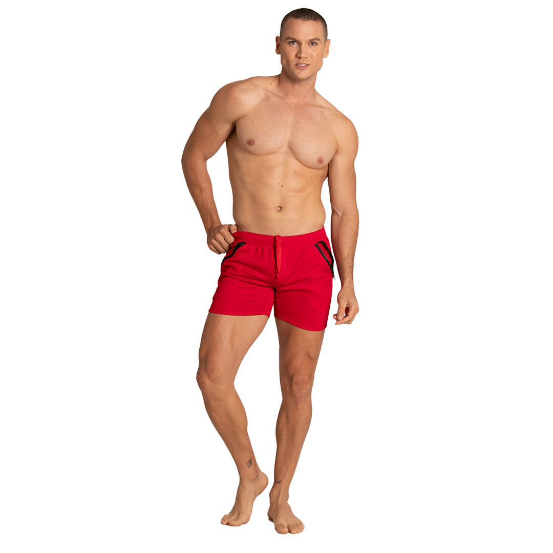 TRAINING RED SHORT