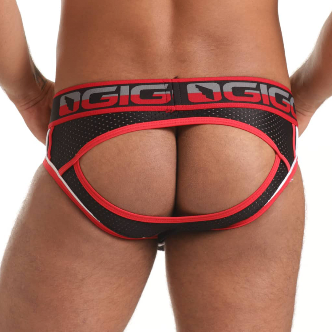 VERSATIL RED BRIEF JOCKSTRAP